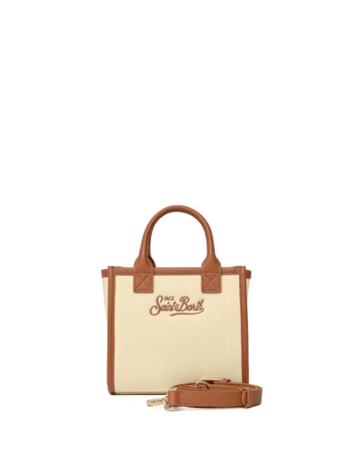 Borsa Vanity Mini in canvas di cotone e pelle martellata Mc2 Saint Barth | VANMI00101517L